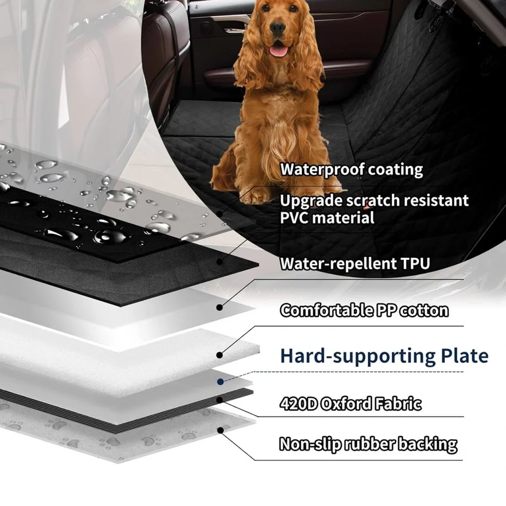 Purefit Black Dog Car Seat Covers NWT size 53x48 black